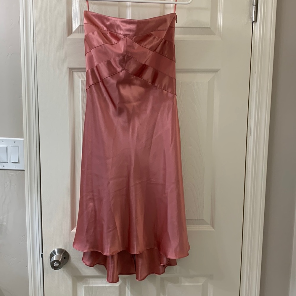 Rose Pink Banana Republic strapless dress